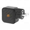 HAMMER RapidCharge 65W GaN-laturi - 2x USB-C PD, 1x USB-A QC, musta