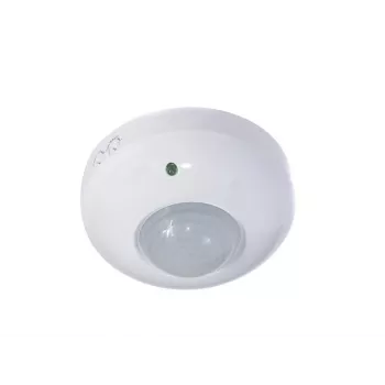 MACLEAN MCE19 katto-PIR-liiketunnistin – 360° tunnistus, 1200 W hehkulamppukuorma / 300 W LED-kuorma, säädettävä aika ja lux, valkoinen