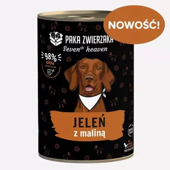 Paka Zwierzaka Seventh Heaven hirvi vadelmalla 400 g märkäruoka koirille