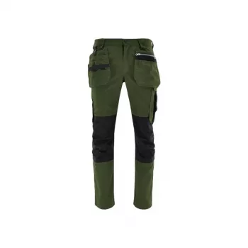 NO NAME TROUSERS MONTER M miesten työhousut, 65% polyesteriä 35% puuvillaa, musta/harmaa, 9 taskua, polvisuojataskut, EN ISO 13688