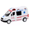 LEAN TOYS 1:16 RC-ambulanssi valolla ja äänellä - valkoinen