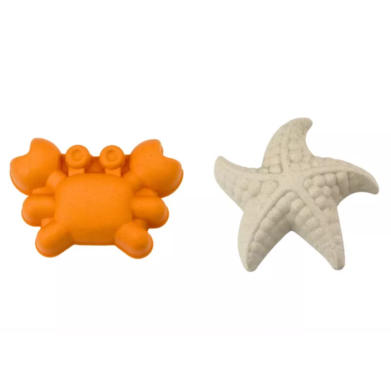 LEAN TOYS hiekkalelusarja - ämpäri, mylly, siivilä, 3 pastellimuottia (6 osaa)