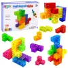 LEAN TOYS magneettiset rakennuspalikat Magic Cube -palapeli 156 haastekorttia 9 osaa