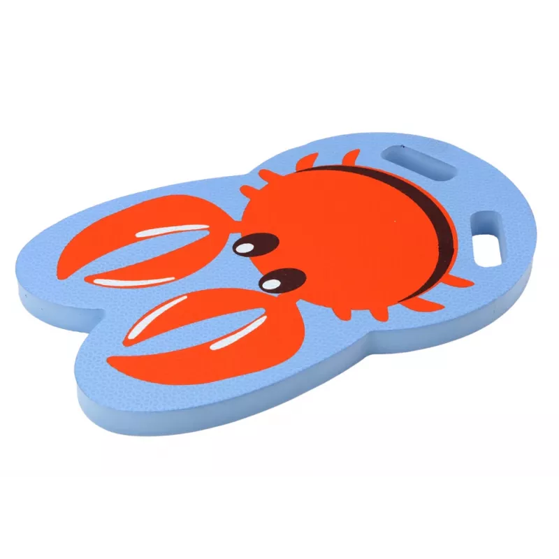 LEAN TOYS Crab Blue vaahtomuovinen uimalauta lapsille - EVA-kickboard, kelluke, EN71