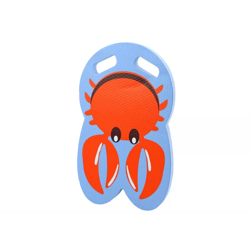 LEAN TOYS Crab Blue vaahtomuovinen uimalauta lapsille - EVA-kickboard, kelluke, EN71