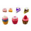 LEAN TOYS makeiset-sarja kakku cupcakes puinen teline