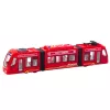 LEAN TOYS City Metro raitiovaunu ovilla, valolla ja äänellä, punainen 1:16