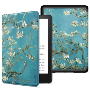 Tech-Protect SmartCase -kotelo Kindle Paperwhite 2024 / Colorsoft / Signature Edition -lukijoille, sakura