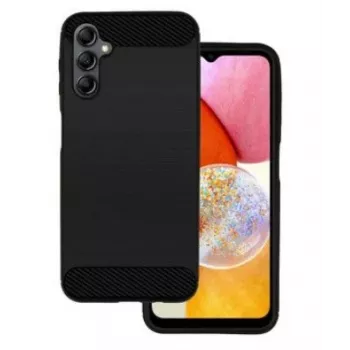 iLike Samsung Galaxy A14 5G kuori Carbon Black - TPU-takakansi hiilikuitukuvioinnilla
