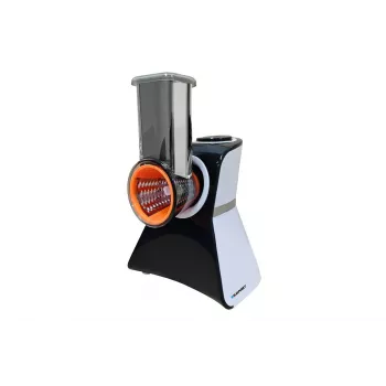Blaupunkt Slicer FPS502 sähköinen keittiökone 150 W ruostumaton terä aaltoterä 190 mm säädettävä leikkauspaksuus 0-15 mm musta/hopea