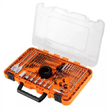 NEO TOOLS poranterä- ja kärkisarja hylsyillä, 90 kpl