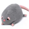 LEAN TOYS pehmoeläin rotta pitkällä hännällä, harmaa, 40 cm