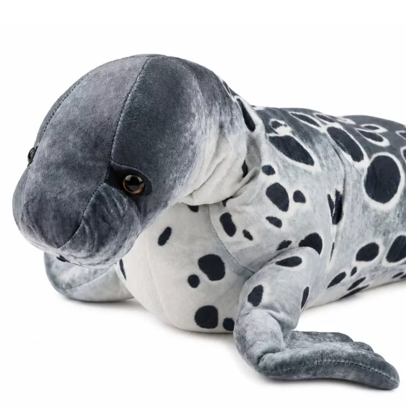 LEAN TOYS realistinen hylje pehmoeläin, harmaa, 50 cm