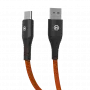 HAMMER USB-A - USB-C-kaapeli 1,2 m musta 480 Mbps lataus ja tiedonsiirto