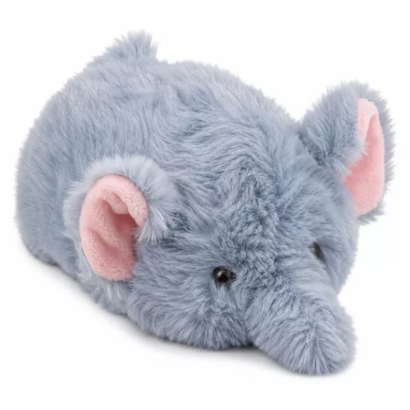 LEAN TOYS pehmeä norsu-maskotti pehmolelu pieni harmaa 18 cm