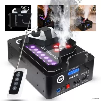 LIGHT4ME JET 3000 LED pystysuora sumukone 3000W DMX RGB