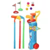 LEAN TOYS golf-setti trolylla, mailoilla, kenttäurheilupeli, 20-osainen