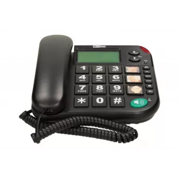 MAXCOM KXT 480 BB lankapuhelin LCD-näytöllä, musta