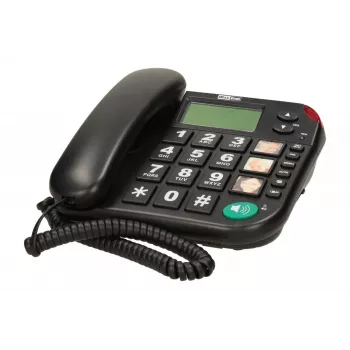 MAXCOM KXT 480 BB lankapuhelin LCD-näytöllä, musta