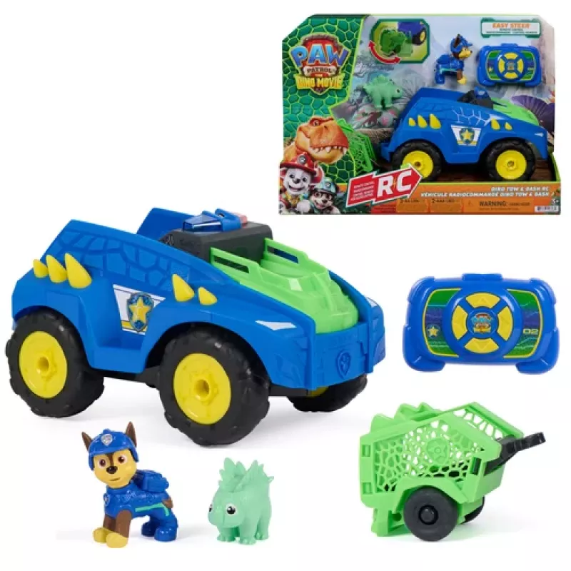 Paw Patrol: Dino-elokuva - Chase RC dino-pelastusajoneuvo Spin Masterilta