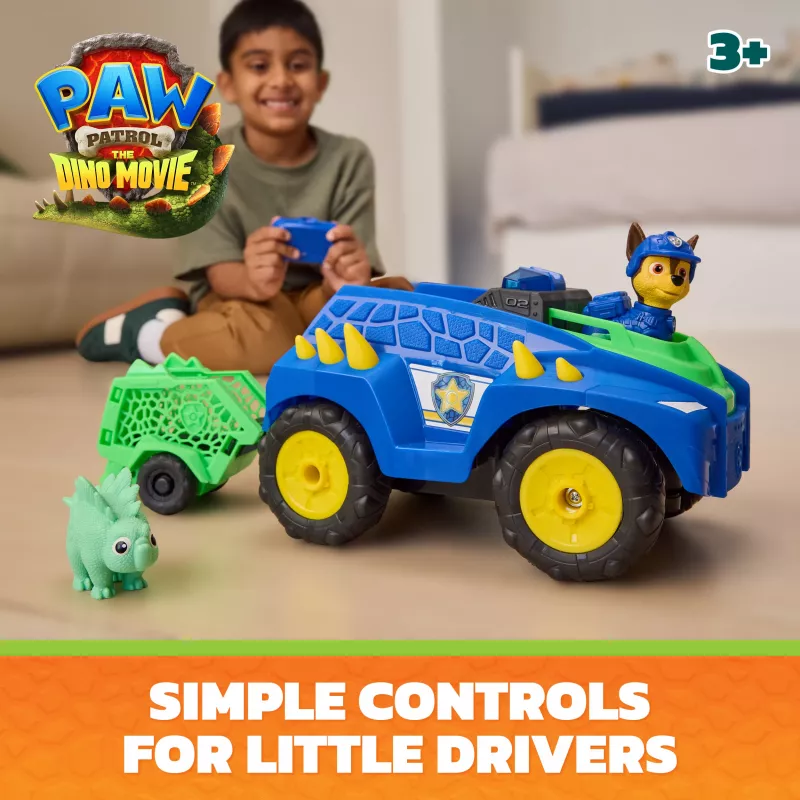 Paw Patrol: Dino-elokuva - Chase RC dino-pelastusajoneuvo Spin Masterilta