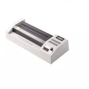 DELI toimistolaminaattori E3895-EU A3 | 250 mm/min kuumavalssalaminointi, max. 125 mikronia, Anti-Jam, kylmälaminaatio, musta/hopea