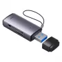 Baseus USB 3.0 2-in-1 SD- ja microSD-kortinlukija – harmaa