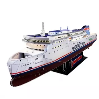 CubicFun 3D-palapeli - MS Prom Varsovia laivamalli, 150 palaa, 44 cm koottu pituus, keskivaikea, yli 8-vuotiaille