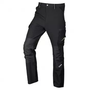 NEO TOOLS Mix&Match työhousut, 4-suunnan jousto, musta-vihreä, koko XL