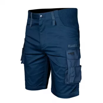 NEO TOOLS miesten Mix&Match shortsit joustavalla vyötäröllä, laivastonsininen, XXL