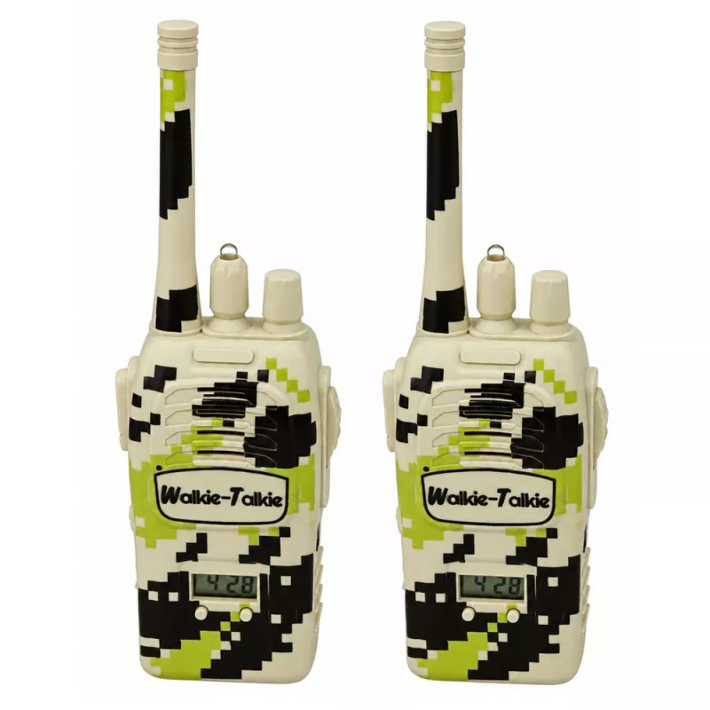 LEAN TOYS sotilasradiopuhelimet USB kantama 200M khaki 2 kpl