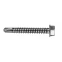 VOLTENO MF-530-4838 poraruuvi kuusiorasakannalla 4,8 x 38 mm, sinkitty hiiliteräs, DIN 7504K, hopea
