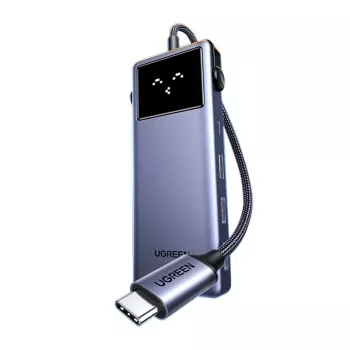 UGREEN USB-C-keskitin 7-in-1 3x USB 3.0, HDMI 4K, Gigabit Ethernet, 100W PD, Space Gray