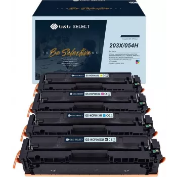 G&G yhteensopivat värikasetit 4 kpl:n pakkaus HP 203X -sarjaan, musta syaani magenta keltainen, suuri tuotto, GS-H203X-4P