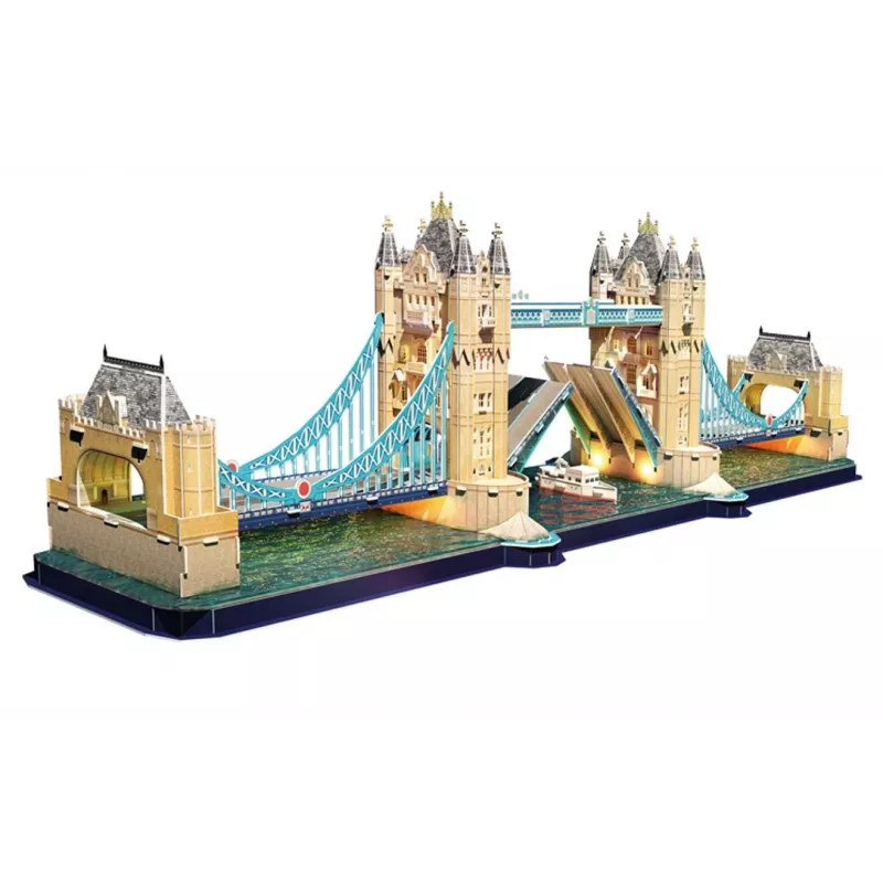 Cubic Fun 3D-palapeli Tower Bridge LED-valoilla