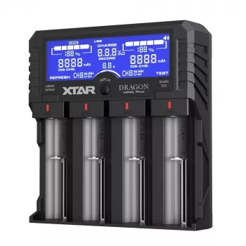 XTAR VP4L Plus Li-ion/Ni-MH/Ni-Cd 18650 akkulaturi