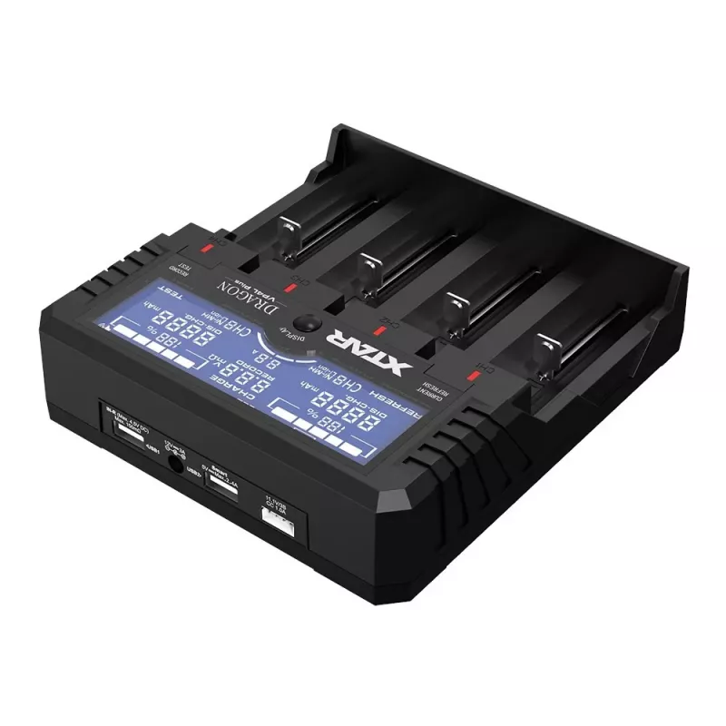 XTAR VP4L Plus Li-ion/Ni-MH/Ni-Cd 18650 akkulaturi