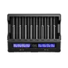 XTAR VC8S USB-C SET akkulaturi, 3,7V/1,2V