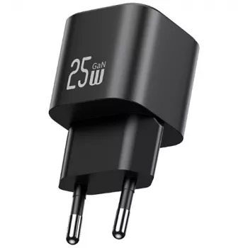 USAMS 25W GaN USB-C pikalaturi - valkoinen