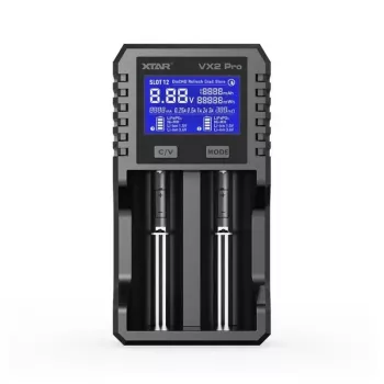XTAR VX2 PRO KT Li-ion/LiFePO4/Ni-MH 18650 akkulaturi