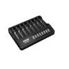 XTAR MX8 USB-C Li-ion/Ni-MH akkulaturi, 3,7V/1,5V/1,2V