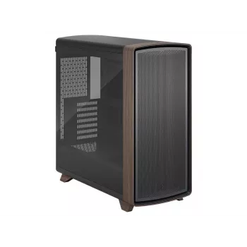 Fractal Design Summit Black TG Light Tint Mid-Tower PC-kotelo saksanpähkinäpuisella etupaneelilla