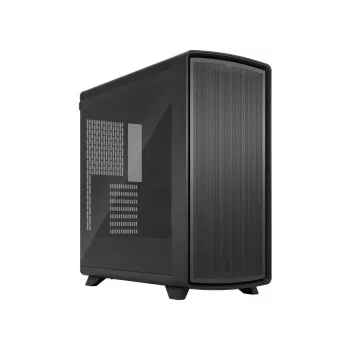 Fractal Design Summit Blackout TG Light Tint Mid-Tower PC-kotelo - antrasiitinmusta aidolla pähkinäpuufrontilla, tummennettu Tempered Glass -sivupaneeli, 2x Aspect 14 PWM tuuletinta