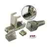 Techly 101911 RJ45 Cat6a 10G työkaluton modulaarinen liitin, STP