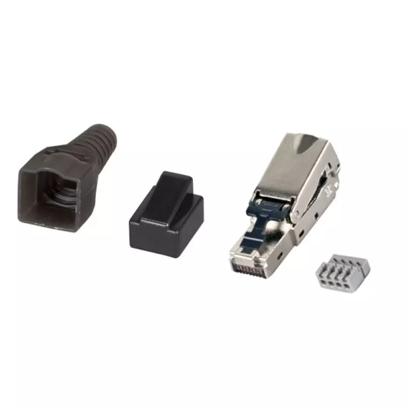 Techly 101911 RJ45 Cat6a 10G työkaluton modulaarinen liitin, STP