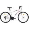 BIKE CITY MILANO 26 valkoinen/pinkki naisten kaupunkipyörä 6-vaihteinen Shimano