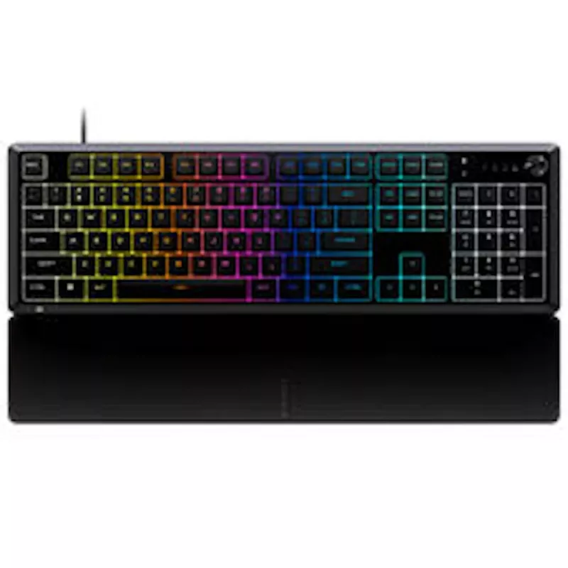 CORSAIR SKIFF 100 pelinäppäimistö, 10-alue RGB, IP42 roiskesuojaus - musta