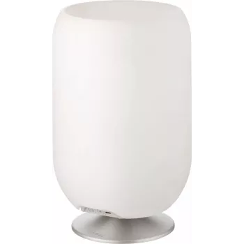 KOODUU LED-valaisin kaiuttimella ja jäähdyttimellä Atmos hopea