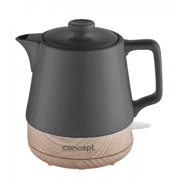 Concept RK0062 keraaminen vedenkeitin 1,2L 1500W kukkakuvio valkoinen