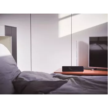 Philips SDV5225/12 sisäantenni TV:lle säädettävällä vahvistuksella, 1,8 m koaksiaalikaapeli, 75 ohmia, 3G/4G-suodatin, DVB-T/T2